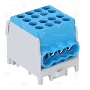Morsettiera Distribuzione 1x100A per Barra DIN 2 Ingressi 6 Uscite 2,5-25mm